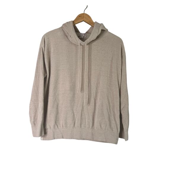 A617097 BAREFOOT DREAMS CozyChic Ultra Lite Funnel Neck Pullover Bisque XS